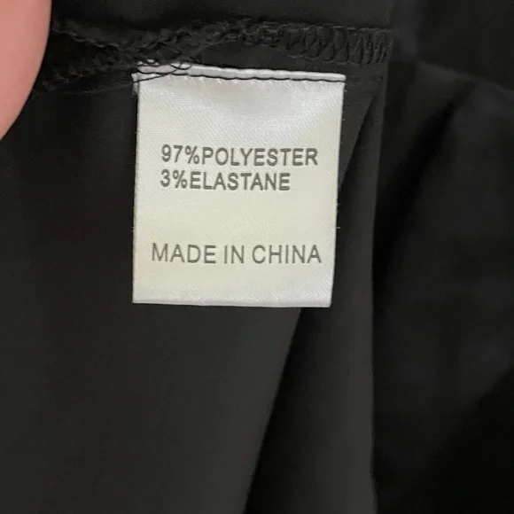 PRINCESS POLLY 90210 SATIN SHIRT MINI DRESS BLACK size 6 long sleeve - Picture 4 of 7